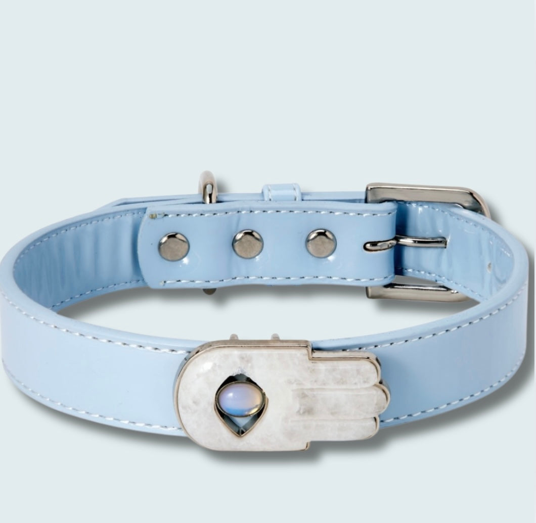 Blue Hamsa Collar Set - Main Image